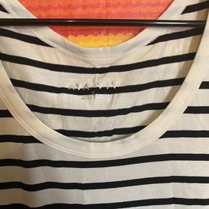 Ava & Viv black white strip shirt